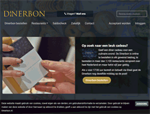 Tablet Screenshot of dinerbon.nl